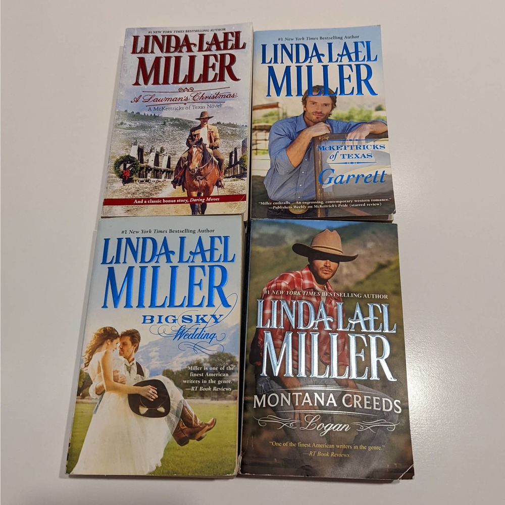 Linda Lael Miller Book Lot, Cowboy Western Ranch Romance (4 Paperback)